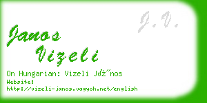 janos vizeli business card